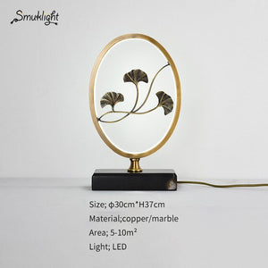 Modern Chinese style copper decorative table lamp