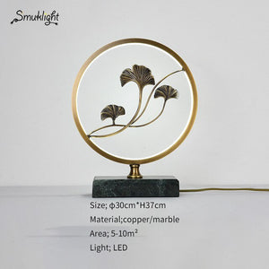 Modern Chinese style copper decorative table lamp