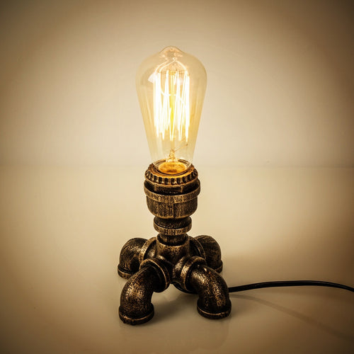 Industrial Button Switch Desk Lamp