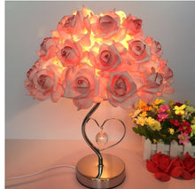 Load image into Gallery viewer, European crystal Rose Night Light lamp