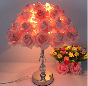 European crystal Rose Night Light lamp