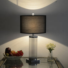 Load image into Gallery viewer, Fabric Wrought Iron Table Lamp