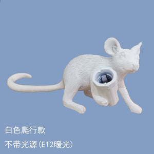 Postmodern  Resin Animal Rat Mouse Table Lamp